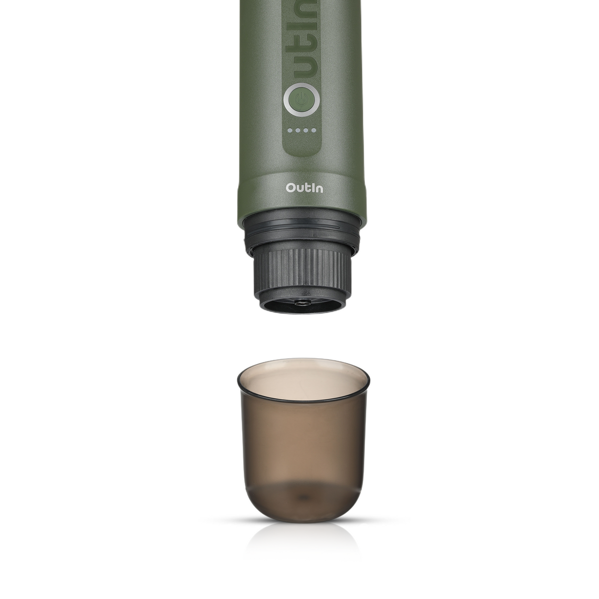 Rauchfarbener Becher für Nano Espressomaschine, passend für Outdoor-Kaffee und Reisen. BPA-frei.
