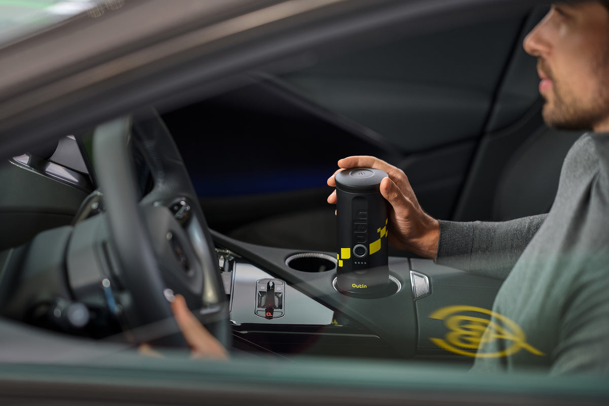 Perfekter Espresso, direkt aus dem Auto