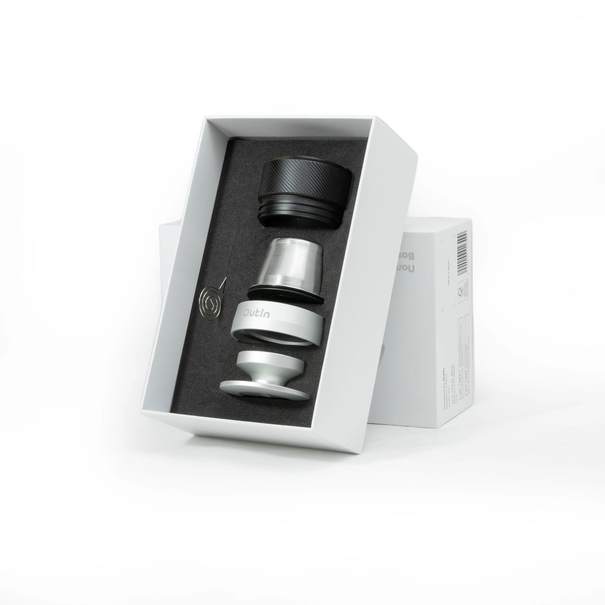 Basket Plus (16-18g) Zubehör für OutIn Nano Espressomaschine in Geschenkbox, Edelstahl-Siebkorb für Doppel-Espresso.